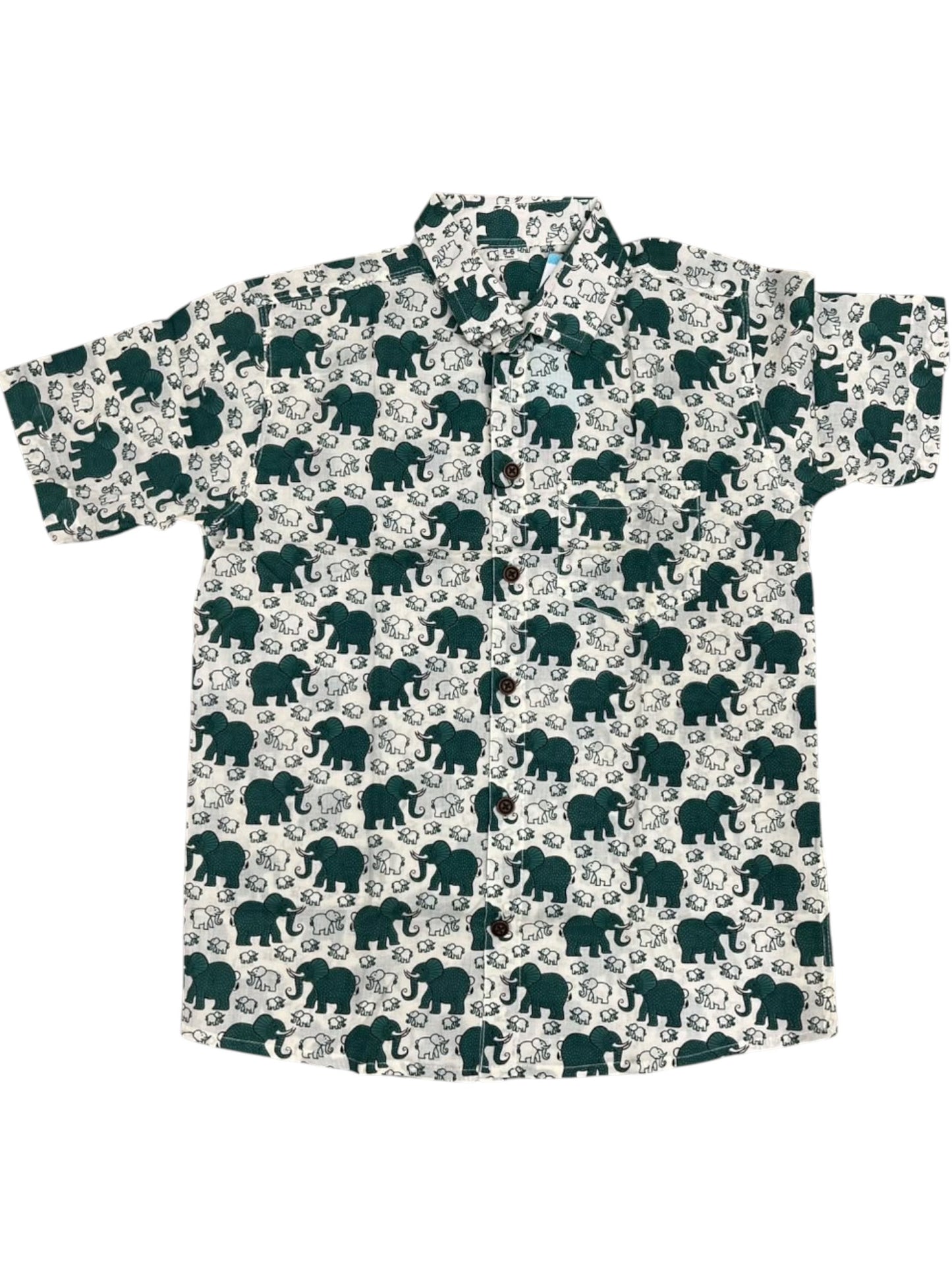 Southloom Pure Cotton Jaipur Printed Shirt For Kids Half Sleeves SL607