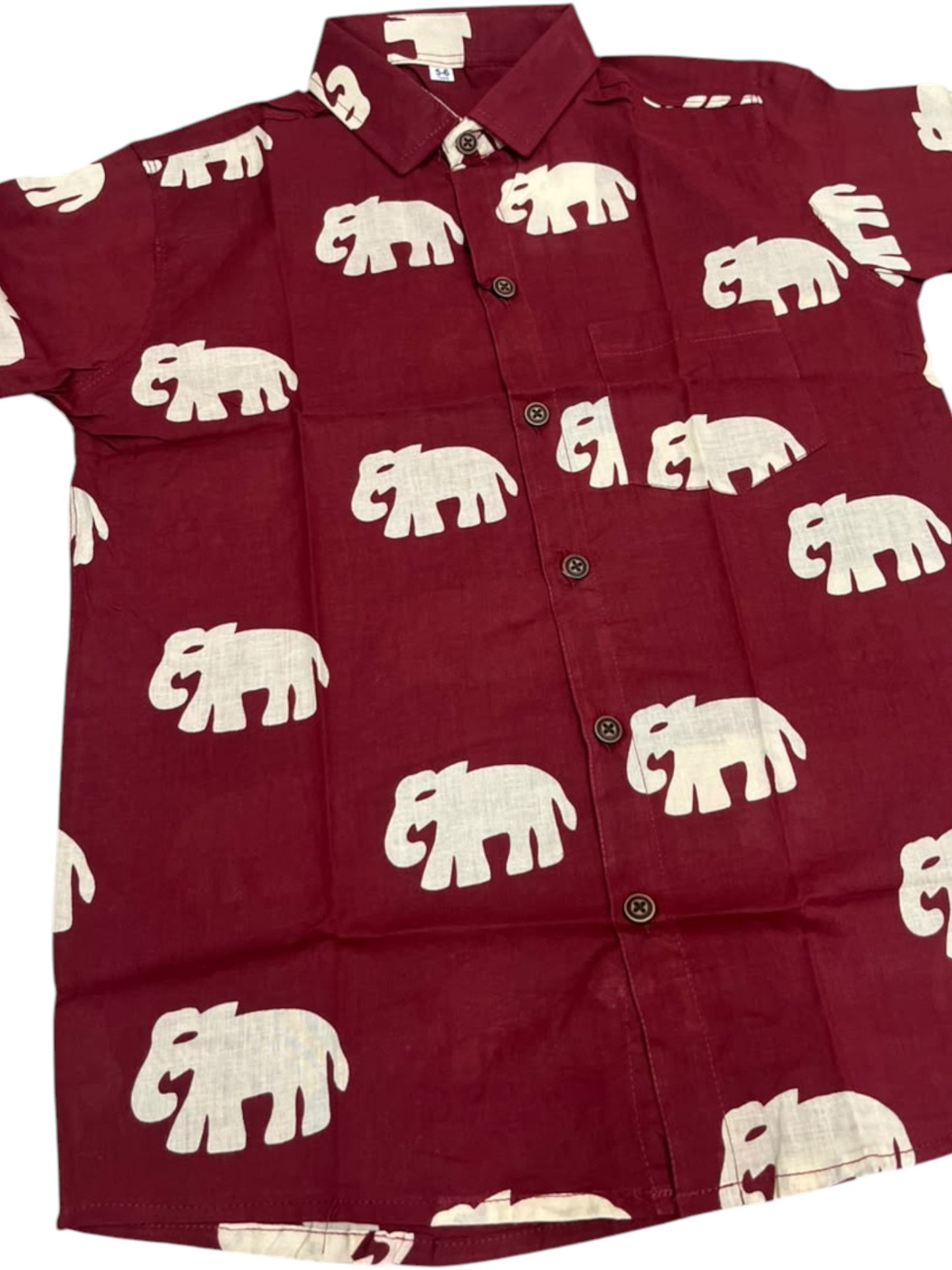 Southloom Pure Cotton Jaipur Printed Shirt For Kids Half Sleeves SL607