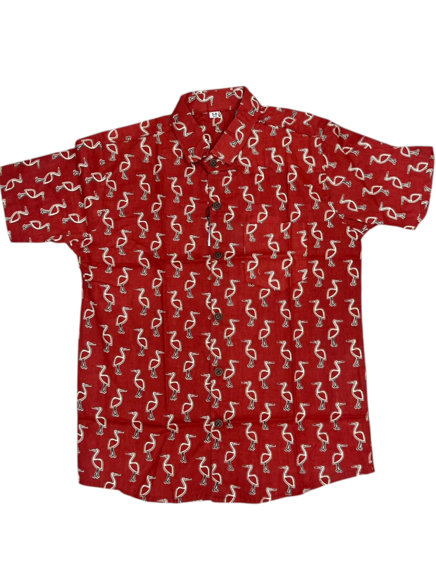 Southloom Pure Cotton Jaipur Printed Shirt For Kids Half Sleeves SL607