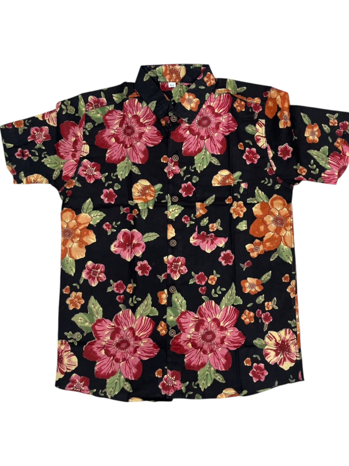 Southloom Pure Cotton Jaipur Printed Shirt For Kids Half Sleeves SL607