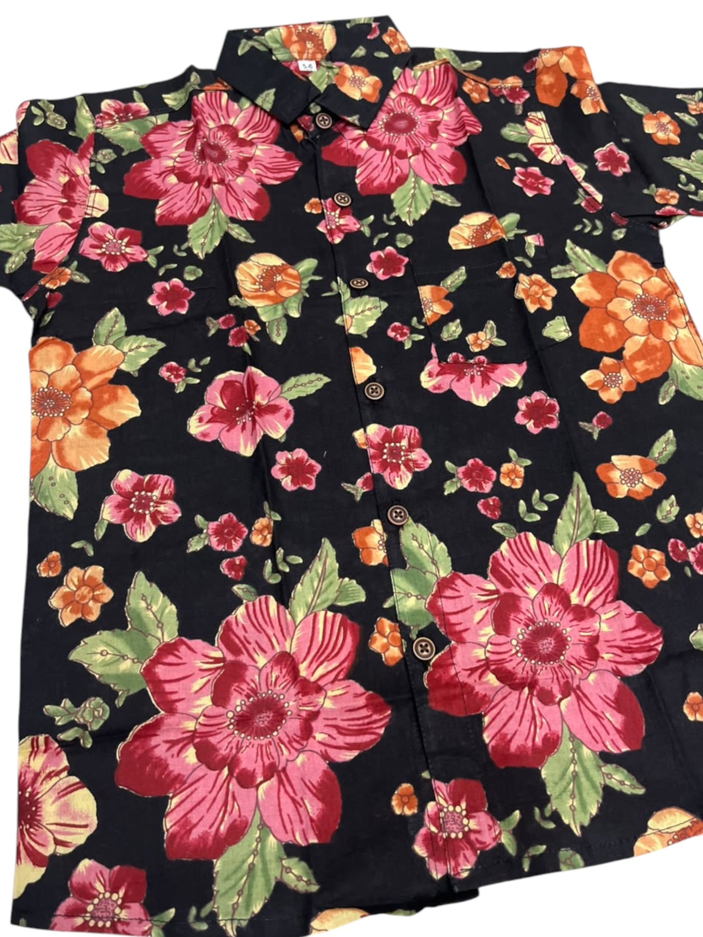 Southloom Pure Cotton Jaipur Printed Shirt For Kids Half Sleeves SL607