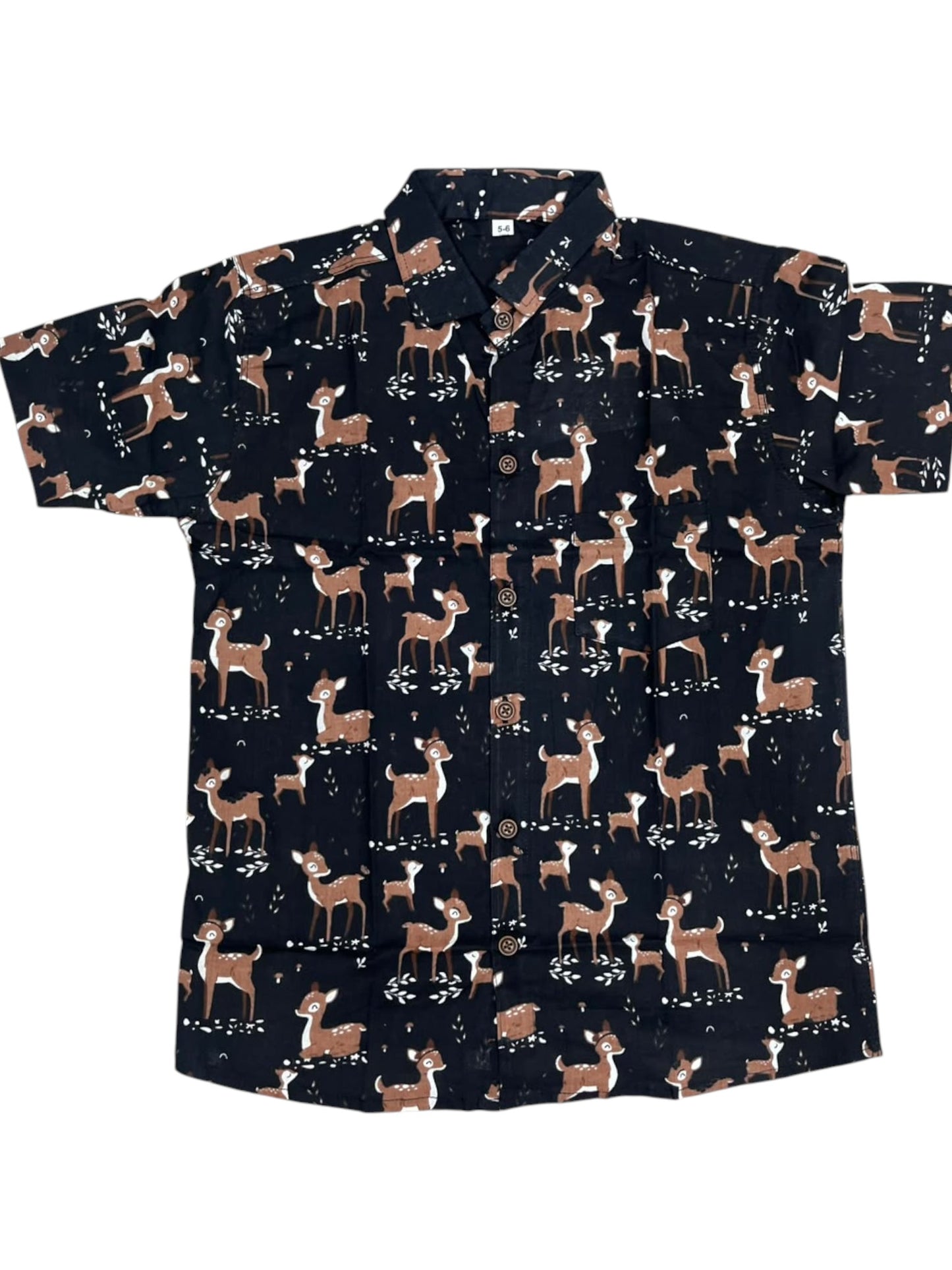 Southloom Pure Cotton Jaipur Printed Shirt For Kids Half Sleeves SL607