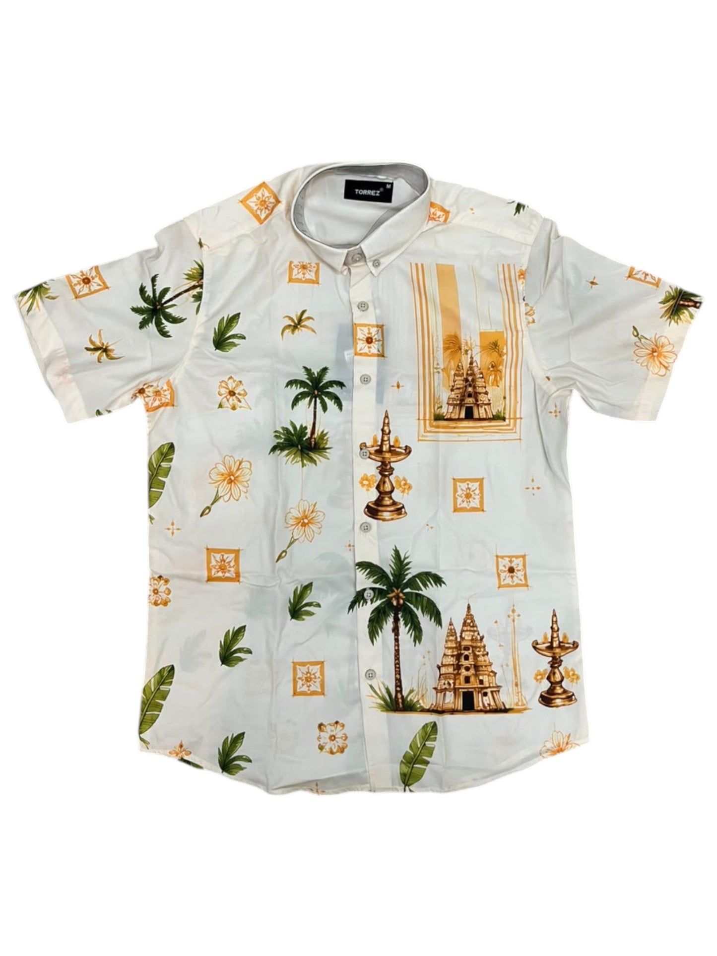 Southloom Ethinic Shirt With Floral Digital Printed for Men in Half Sleeve