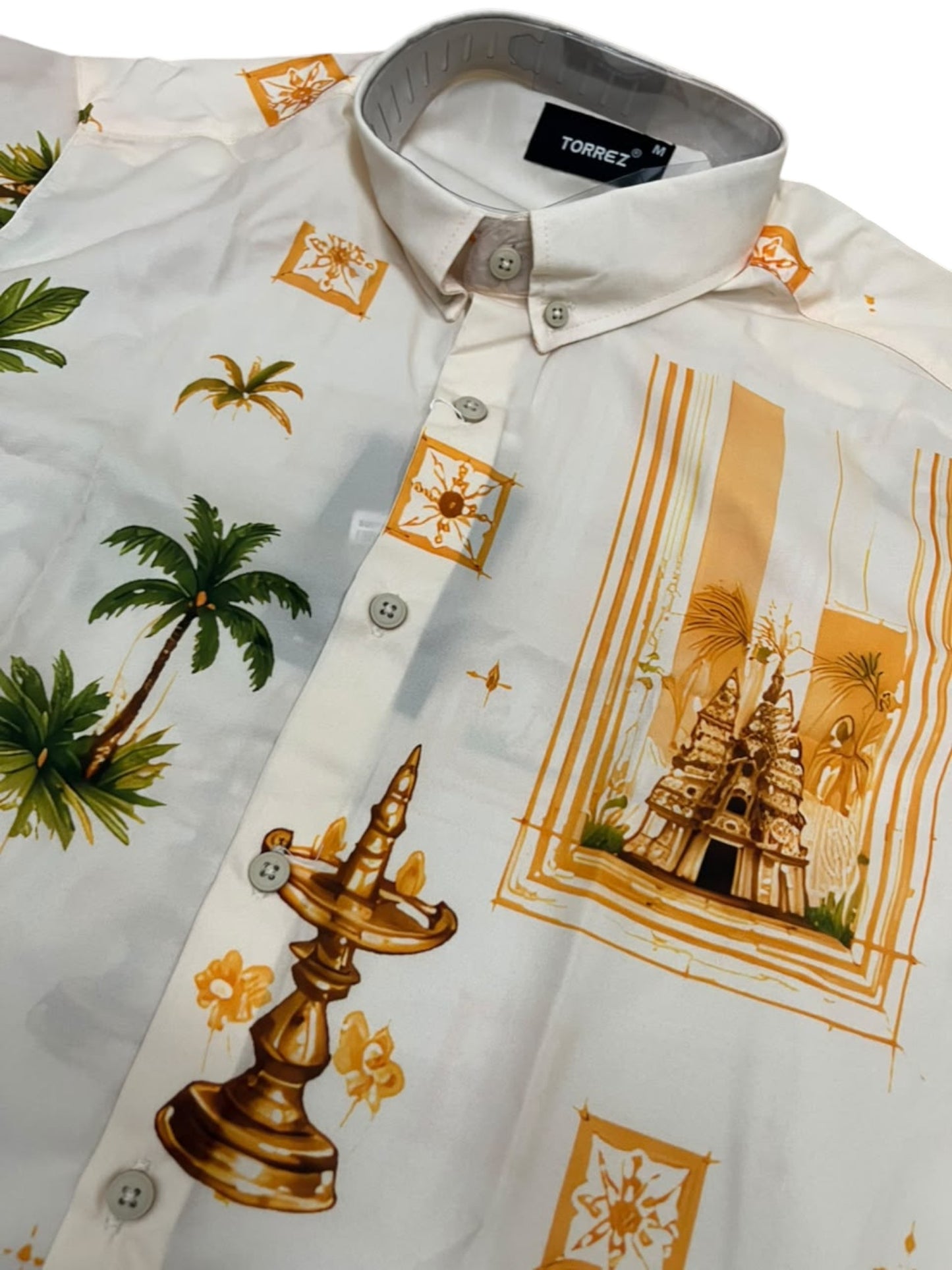 Southloom Ethinic Shirt With Floral Digital Printed for Men in Half Sleeve