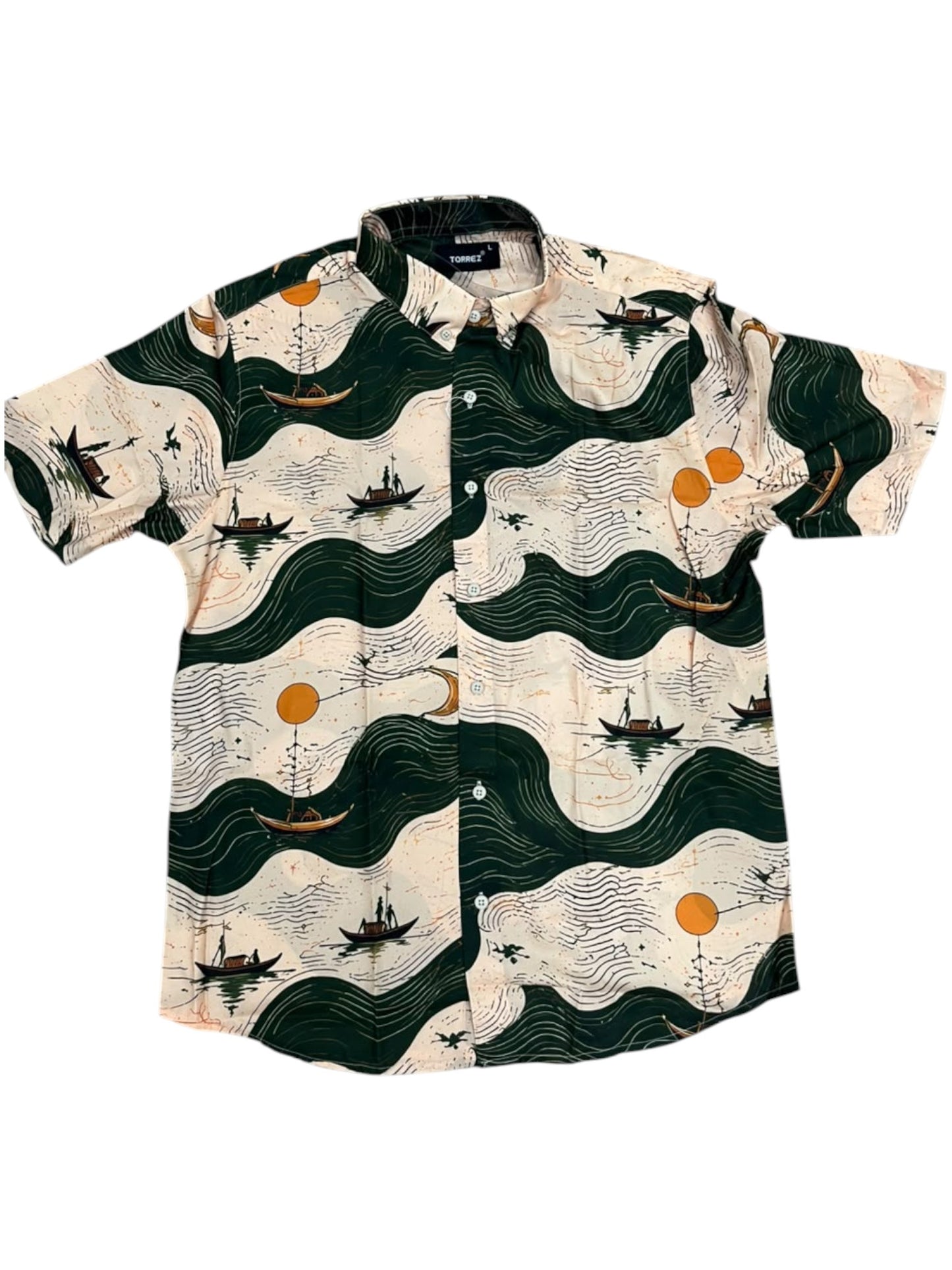 Southloom Ethinic Shirt With Floral Digital Printed for Men in Half Sleeve
