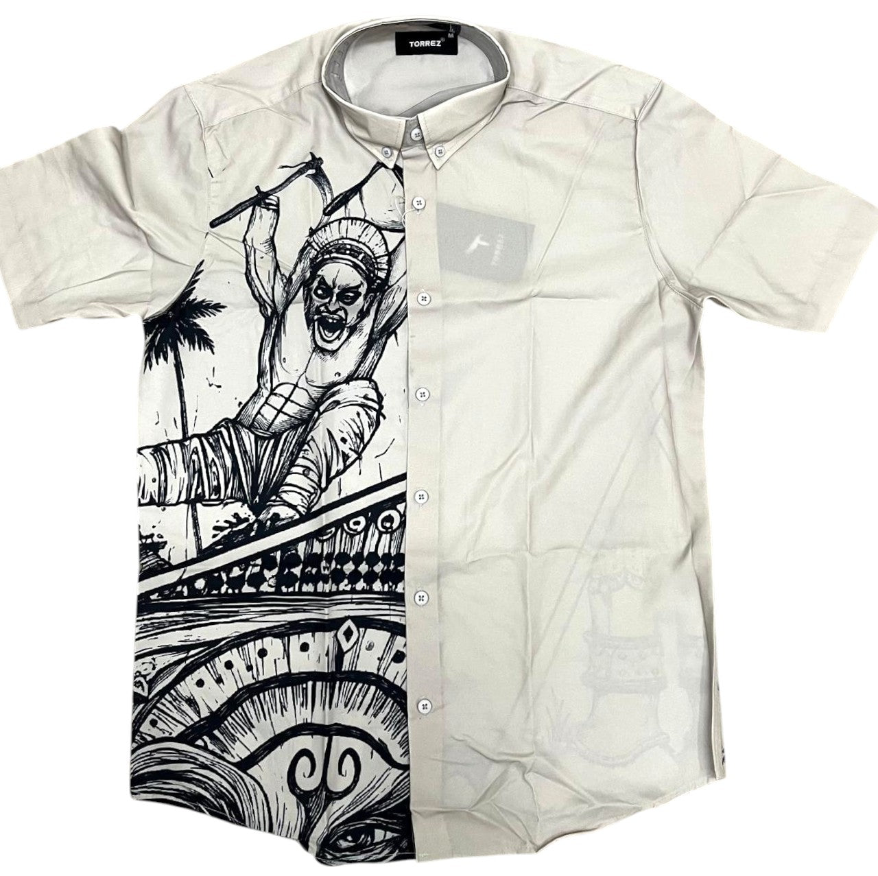 Southloom Ethinic Shirt With Floral Digital Printed for Men in Half Sleeve