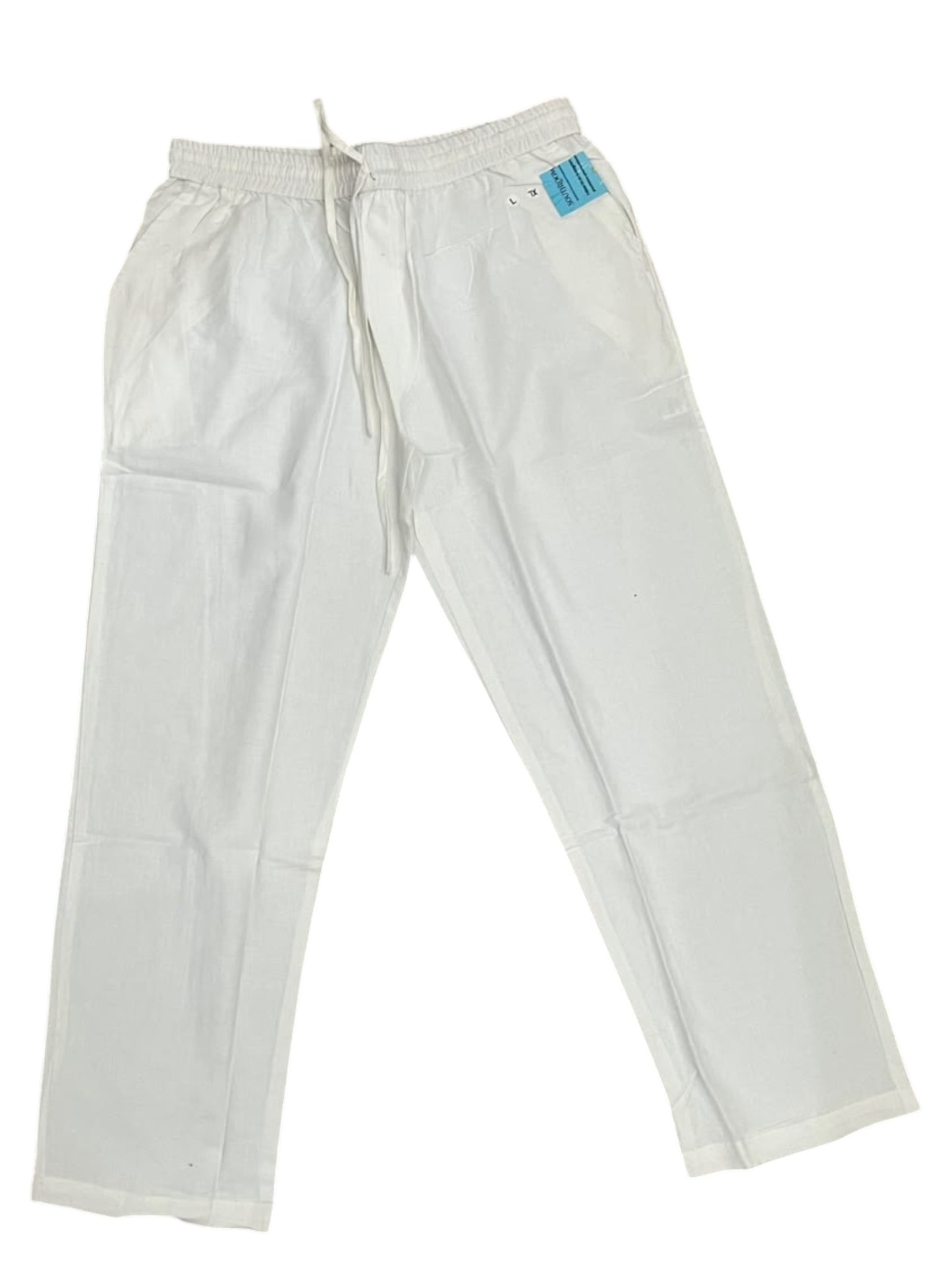 Southloom Cotton Solid White Pants for Men