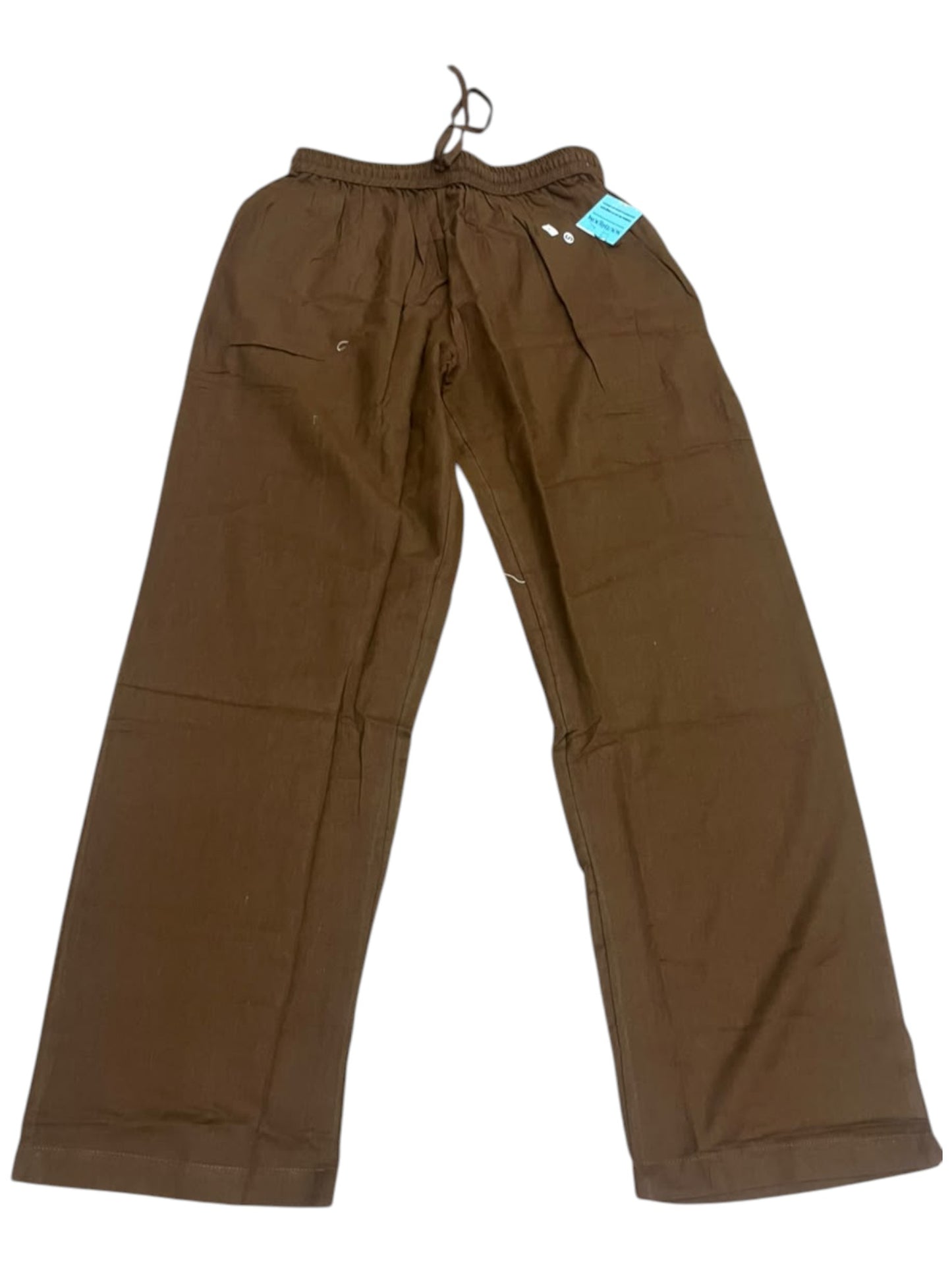 Southloom Cotton Solid Brown Pants for Men