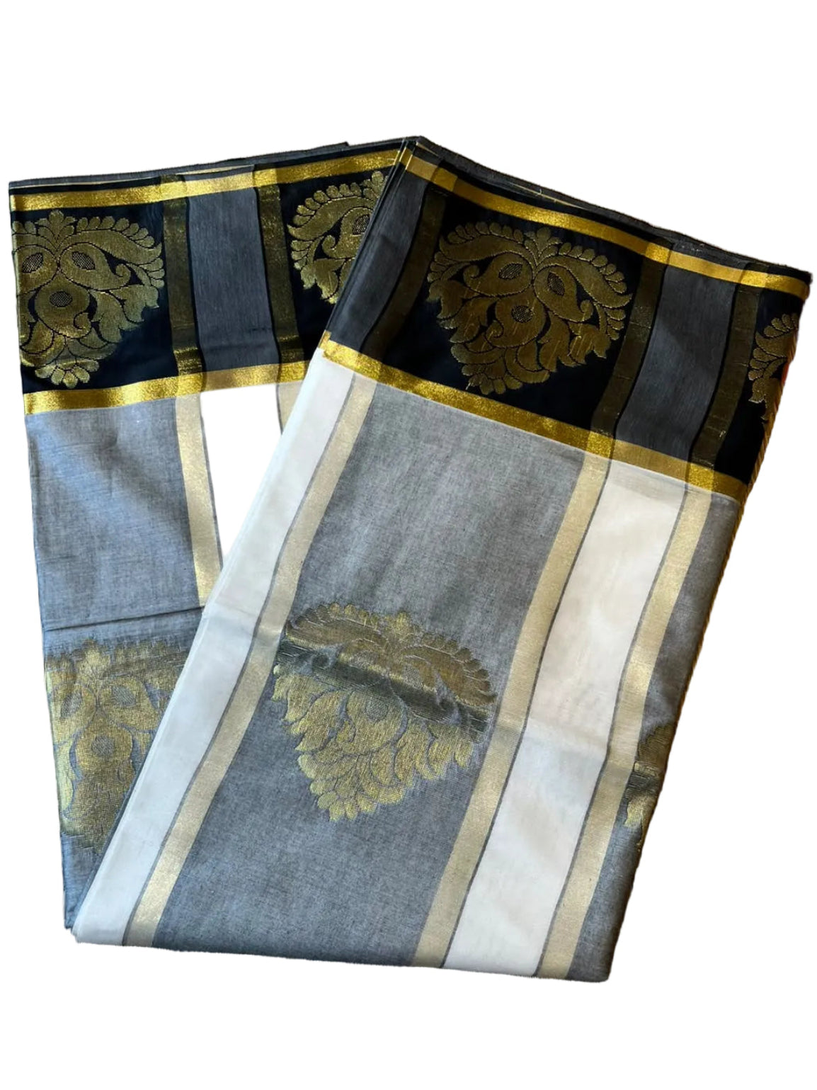 Southloom Kerala Cotton Saree with Black Borders SL620