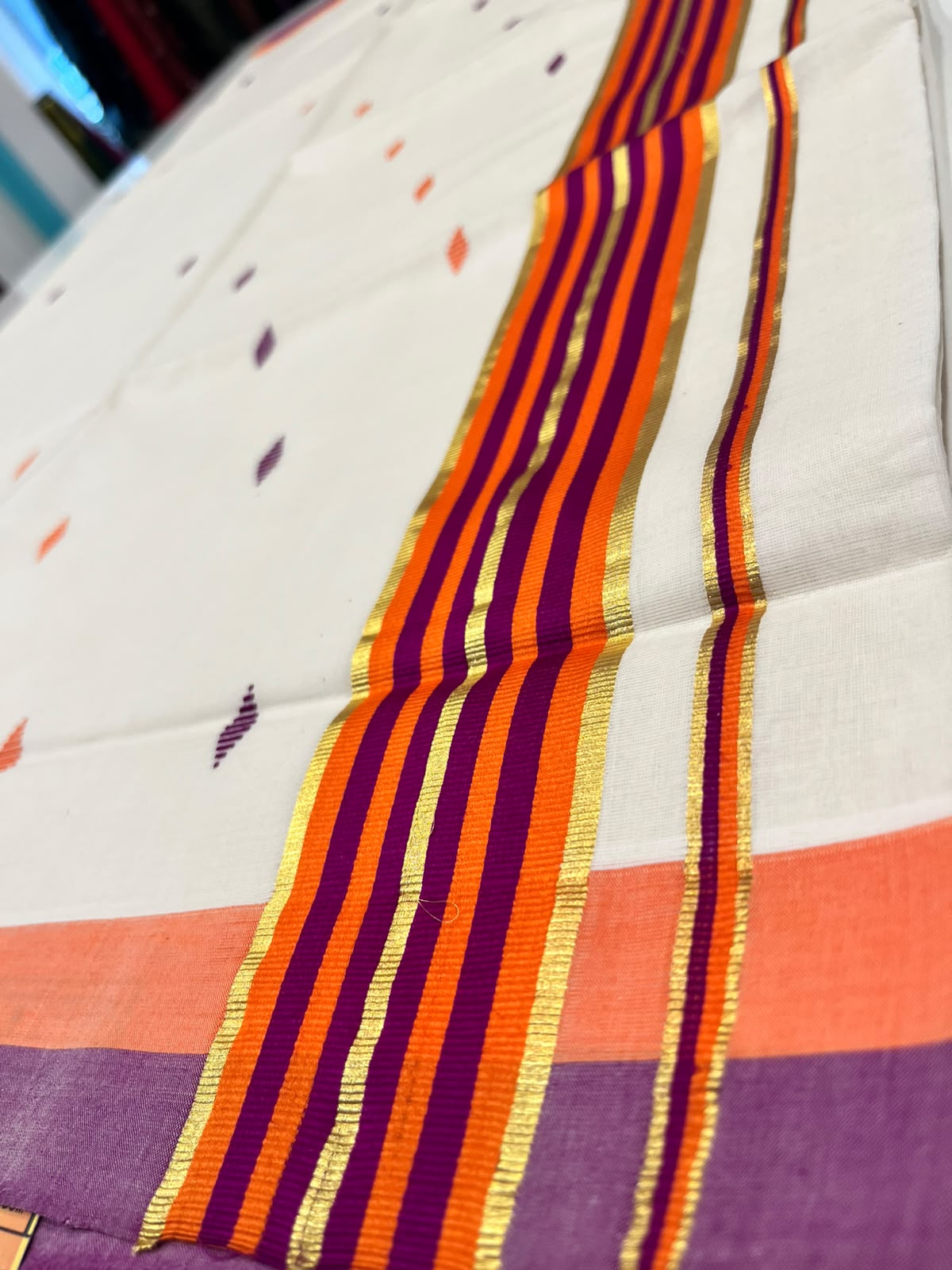 Southloom Blaramapuram Unakkupavu Premium Handloom Cotton Saree SL618