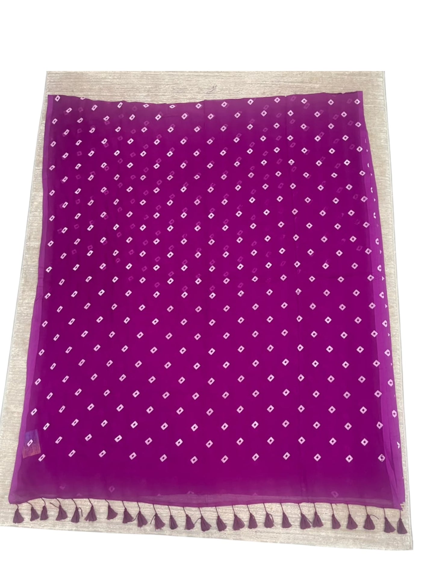 Southloom Mul Cotton 120 x 120 Soft Fabric Saree with Magenta Printed Desgin in Body SL215