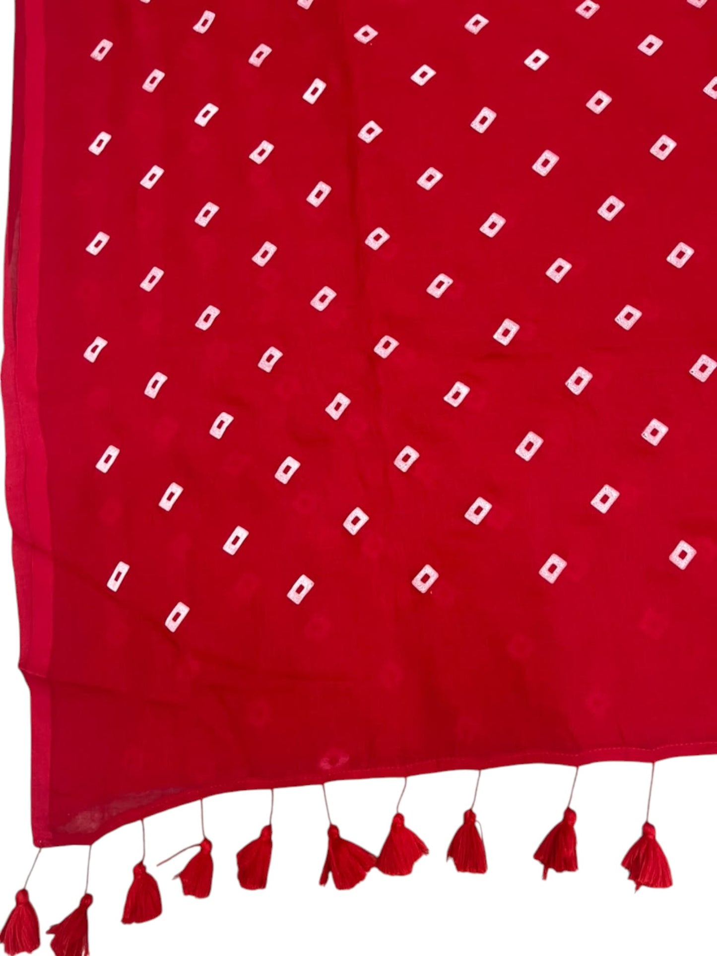 Southloom Mul Cotton 120 x 120 Soft Fabric Saree with Red Printed Desgin in Body SL215