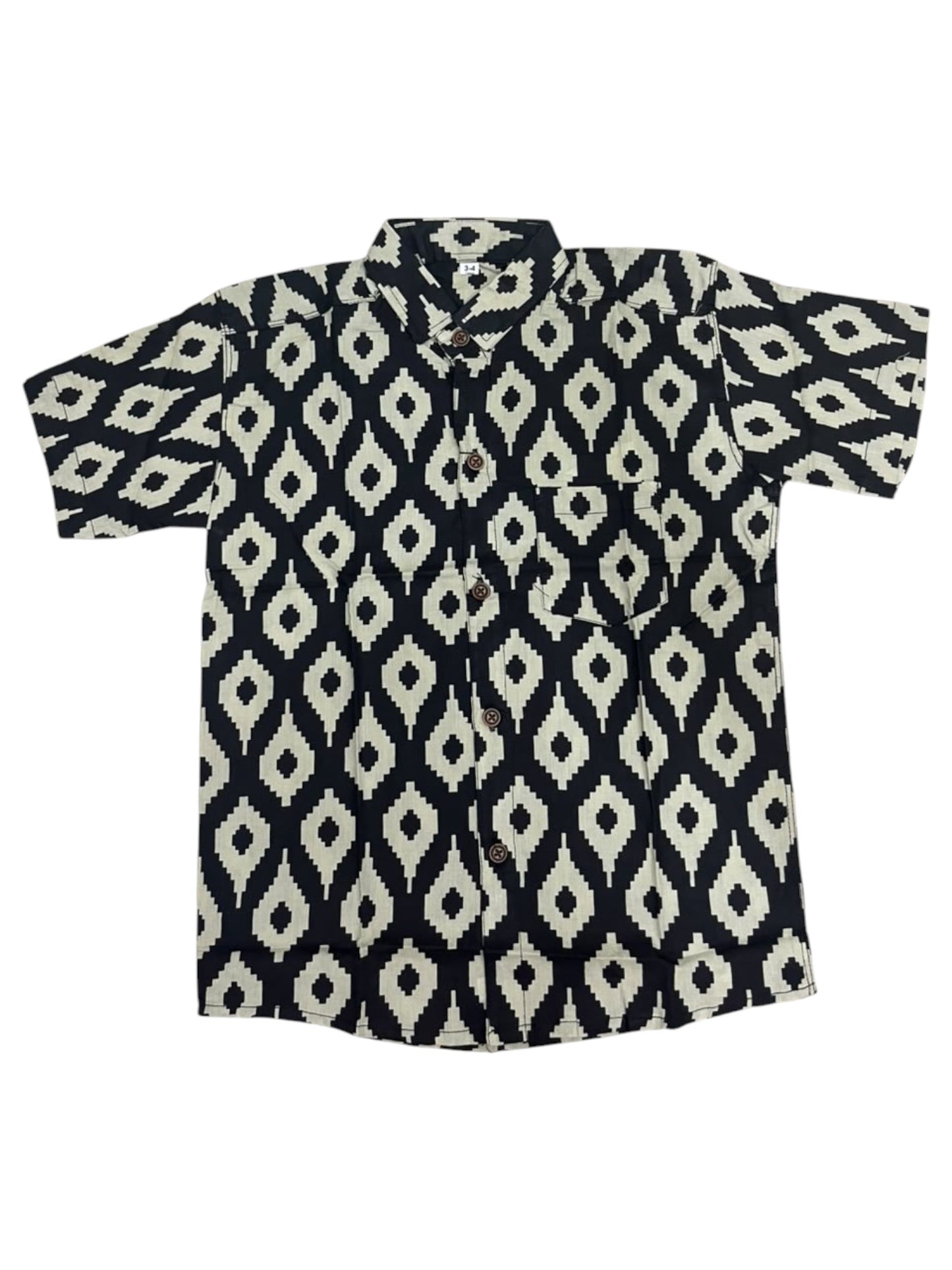 Southloom Pure Cotton Jaipur Printed Shirt For Kids Half Sleeves SL607