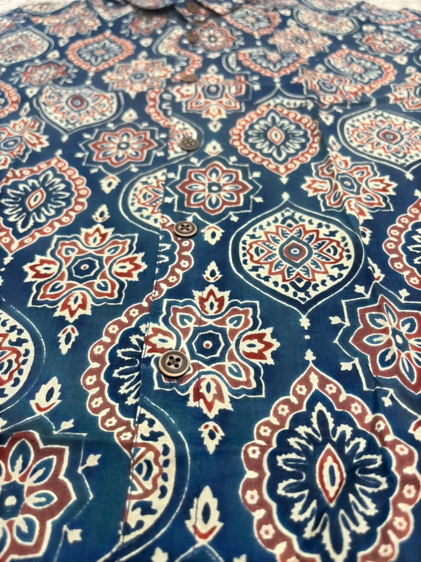 Southloom Pure Cotton Jaipur Printed Shirt For Kids Half Sleeves SL607