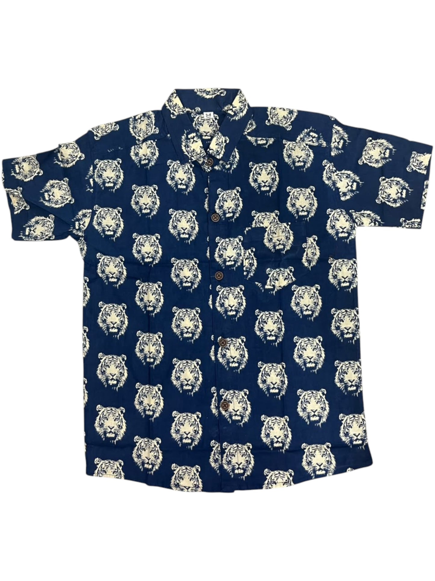 Southloom Pure Cotton Jaipur Printed Shirt For Kids Half Sleeves SL607