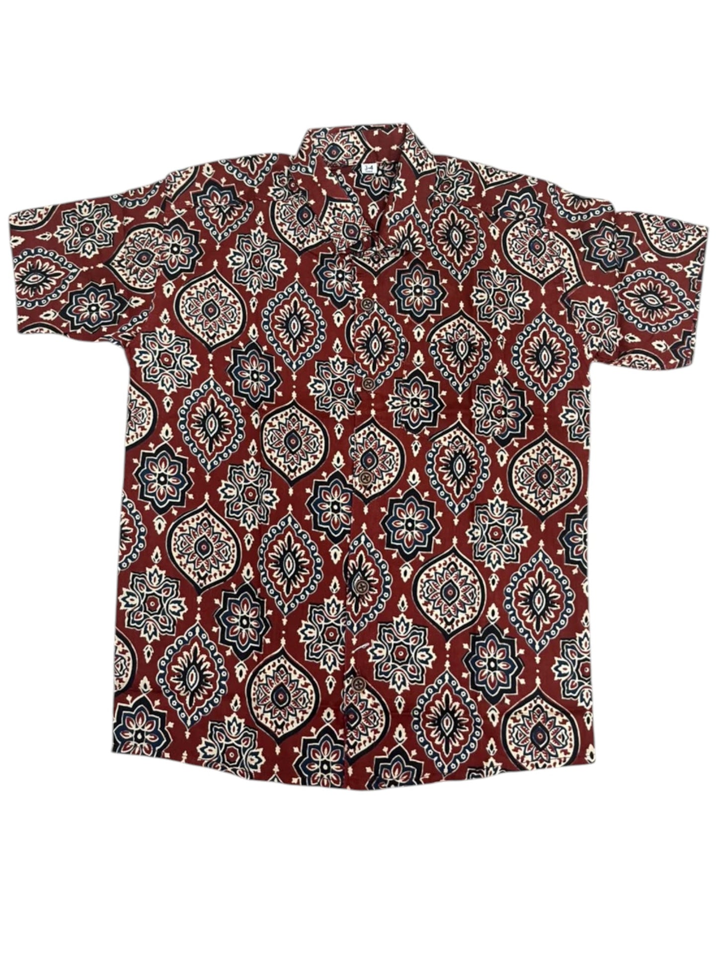 Southloom Pure Cotton Jaipur Printed Shirt For Kids Half Sleeves SL607