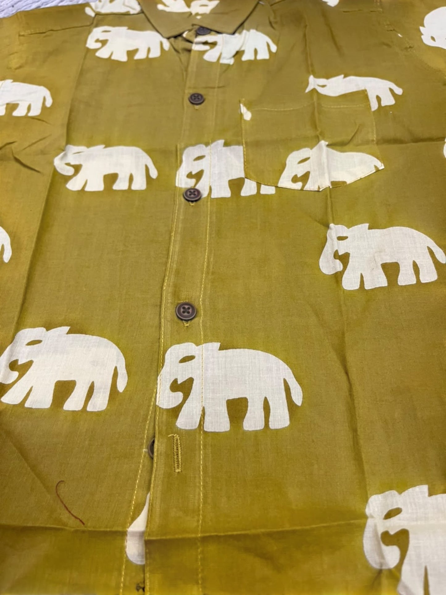 Southloom Pure Cotton Jaipur Printed Shirt For Kids Half Sleeves SL607