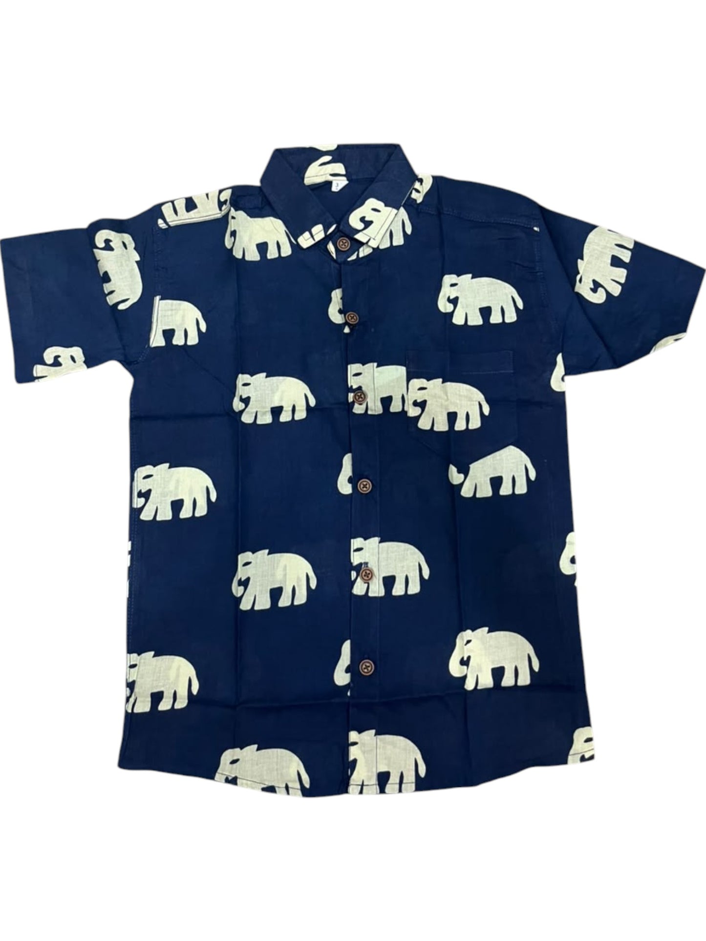 Southloom Pure Cotton Jaipur Printed Shirt For Kids Half Sleeves SL607