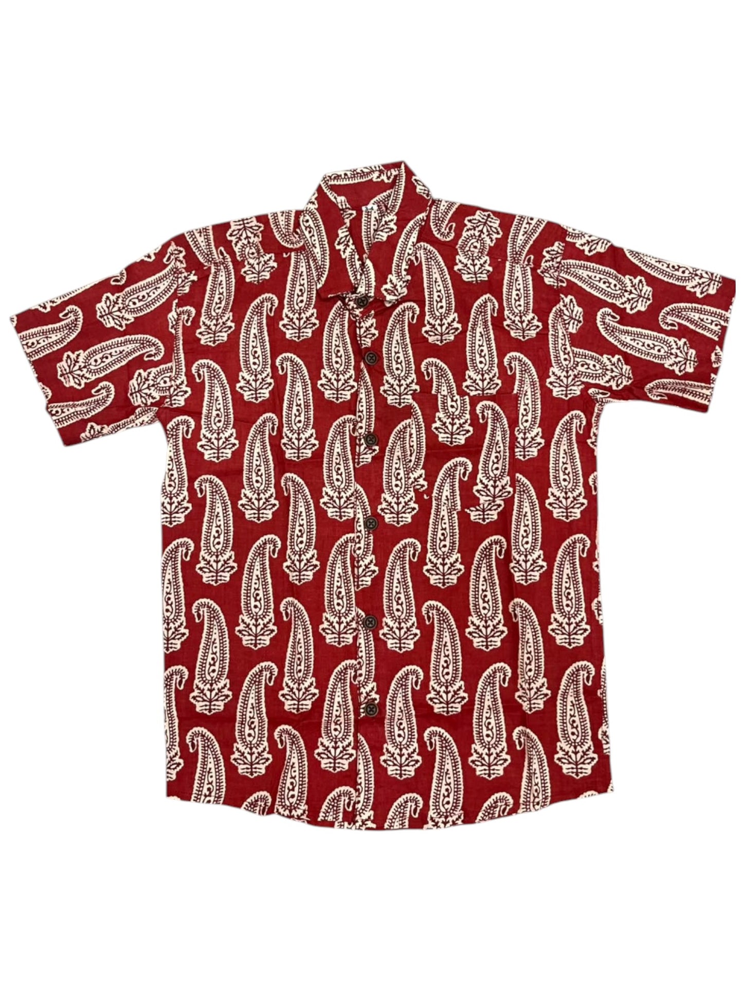 Southloom Pure Cotton Jaipur Printed Shirt For Kids Half Sleeves SL607