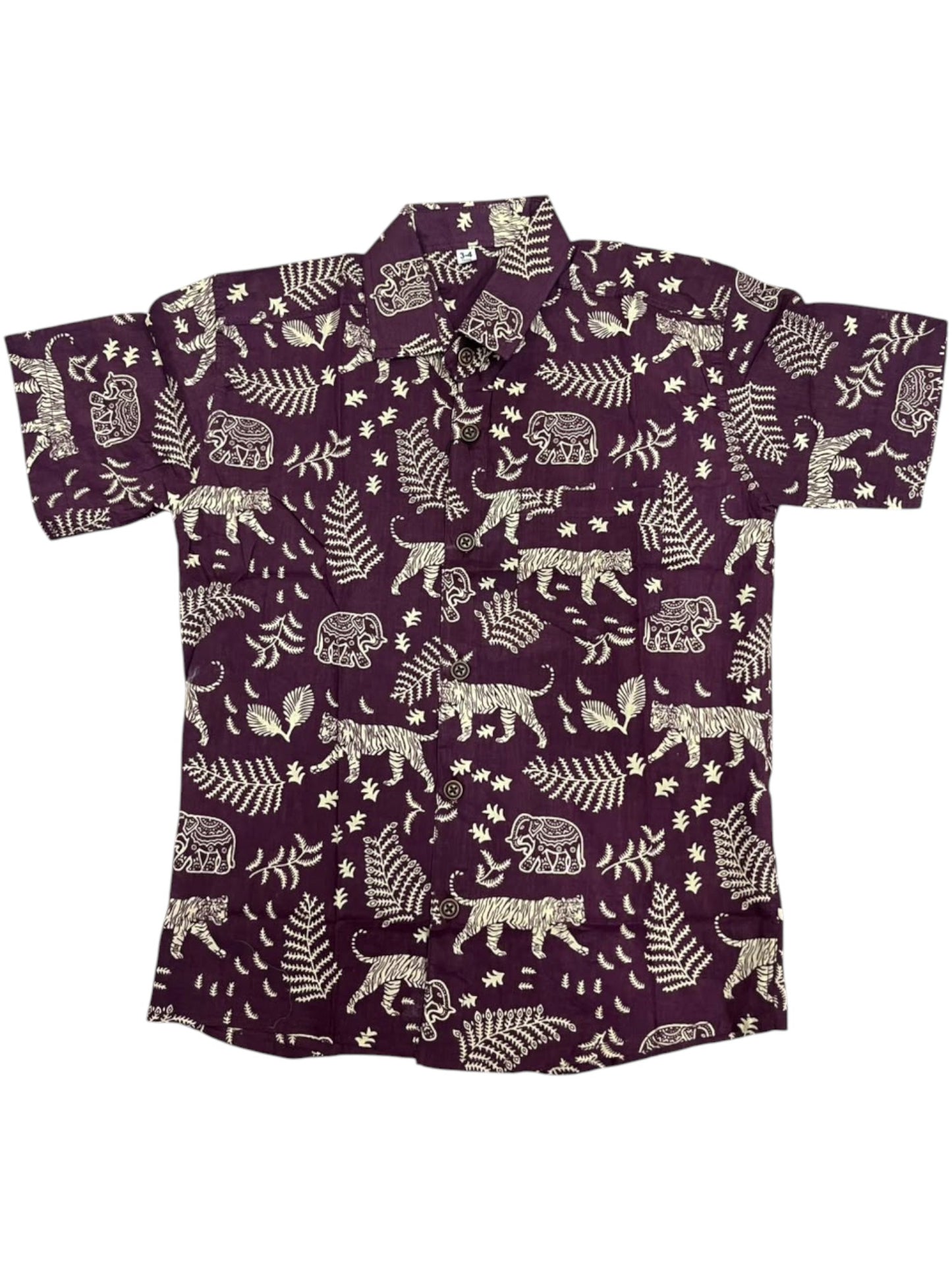Southloom Pure Cotton Jaipur Printed Shirt For Kids Half Sleeves SL607
