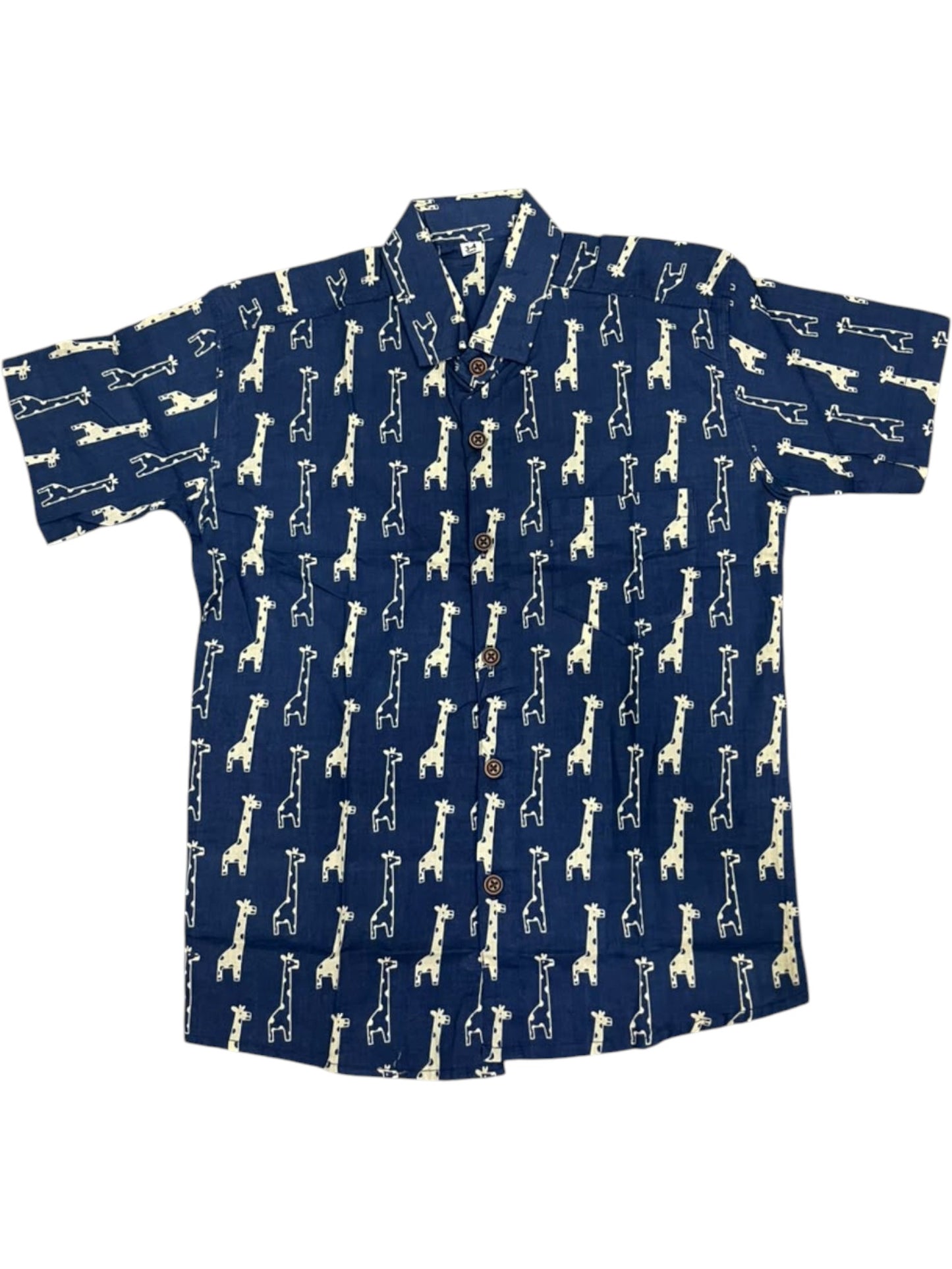 Southloom Pure Cotton Jaipur Printed Shirt For Kids Half Sleeves SL607