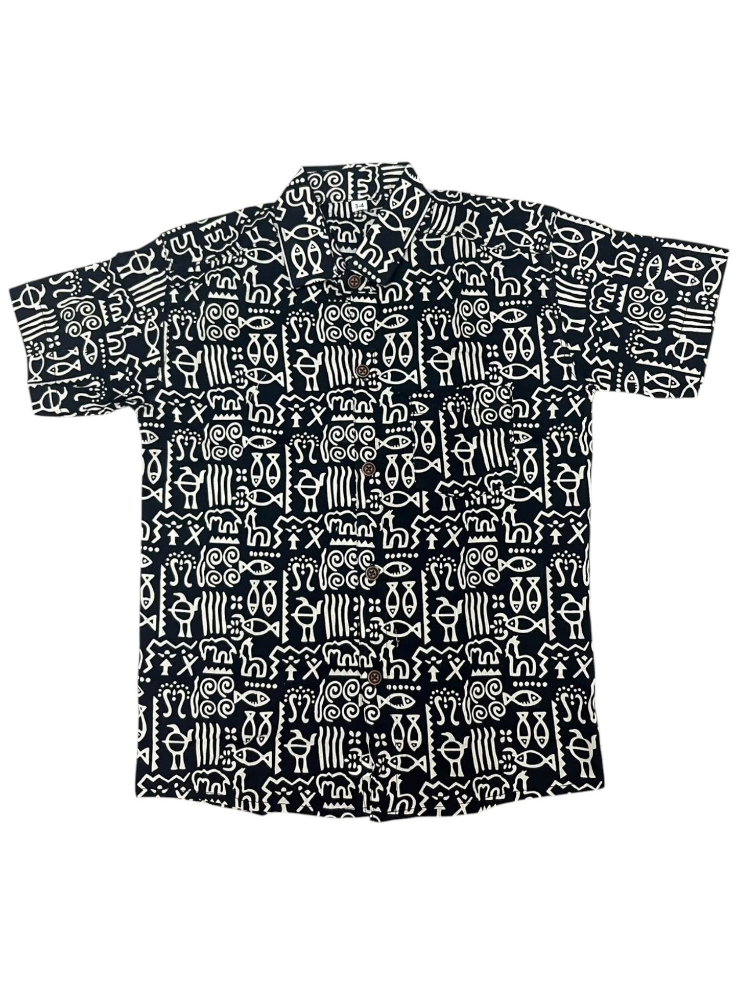 Southloom Pure Cotton Jaipur Printed Shirt For Kids Half Sleeves SL607