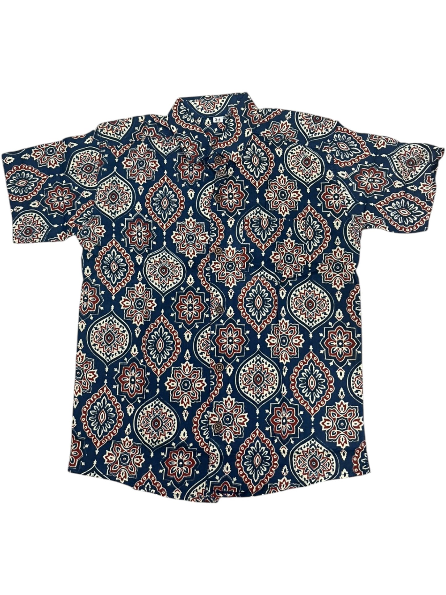 Southloom Pure Cotton Jaipur Printed Shirt For Kids Half Sleeves SL607