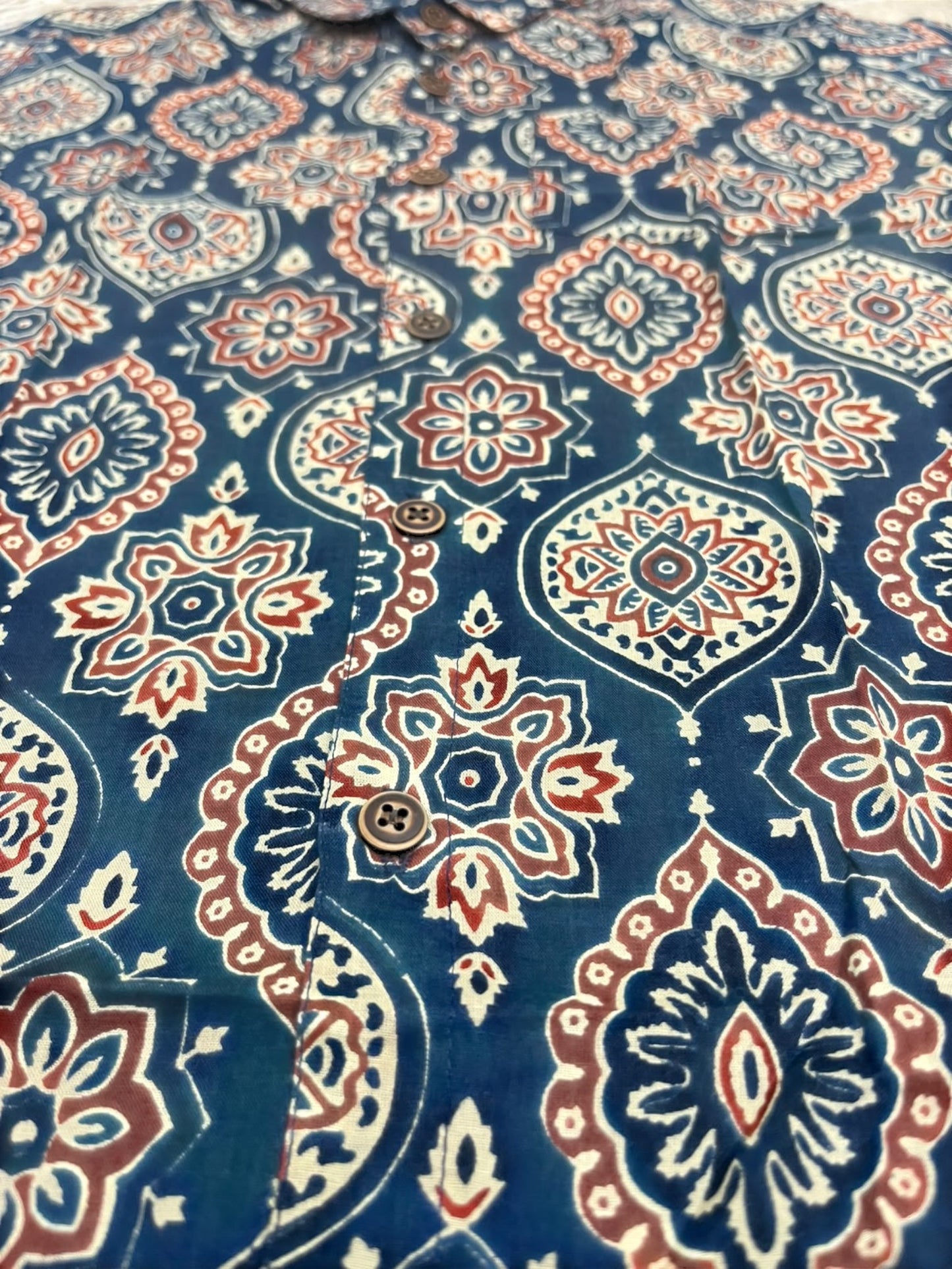 Southloom Pure Cotton Jaipur Printed Shirt For Kids Half Sleeves SL607