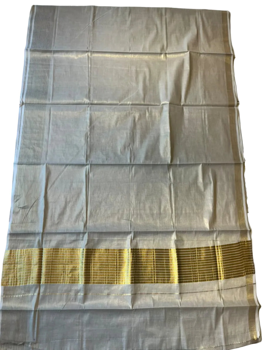 Southloom Kerala Tissue Saree With Kasavu Borders