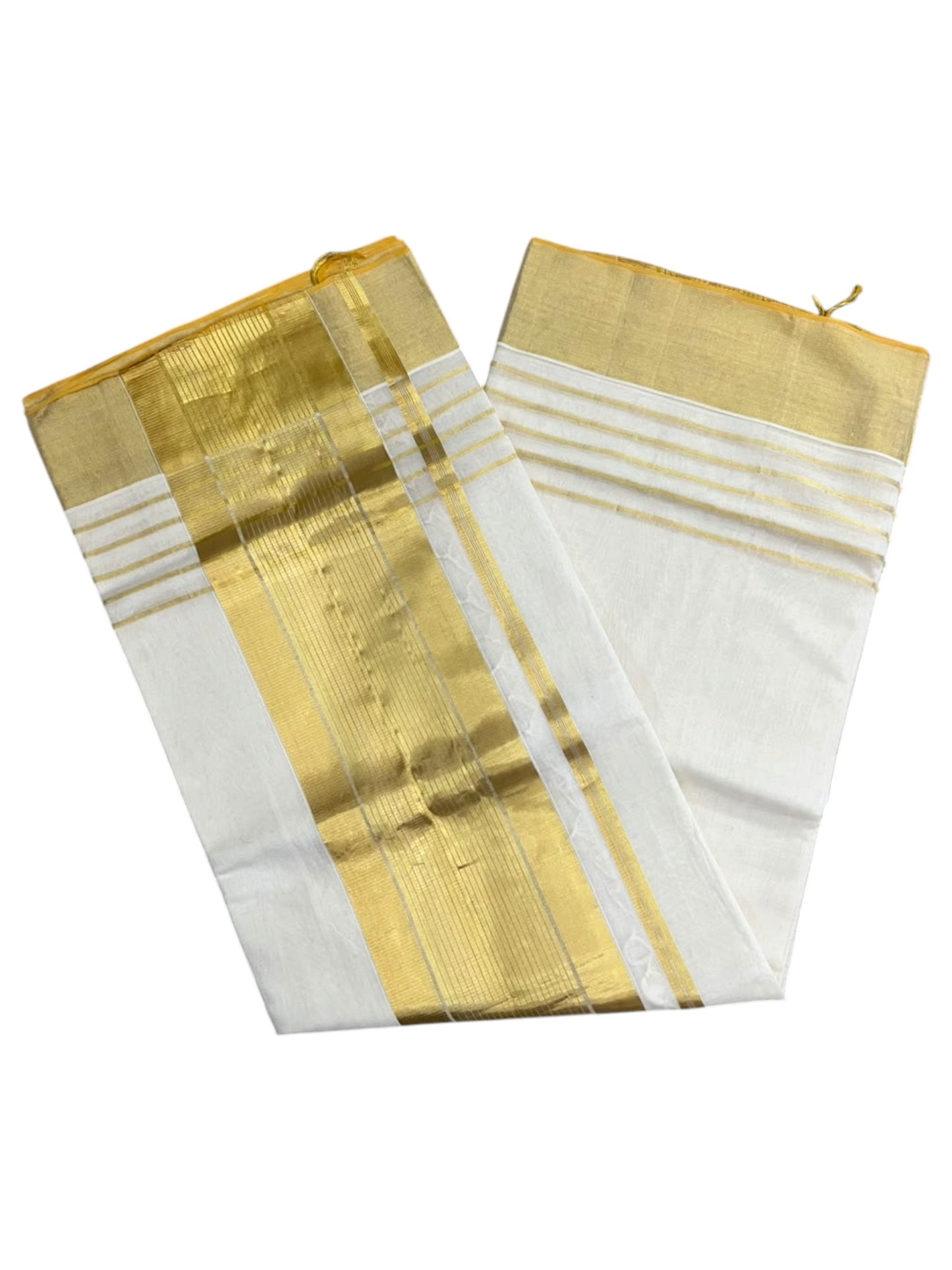 Southloom Super Premium Balaramapuram Handloom Cotton Saree With Golden Zari Works on Borders