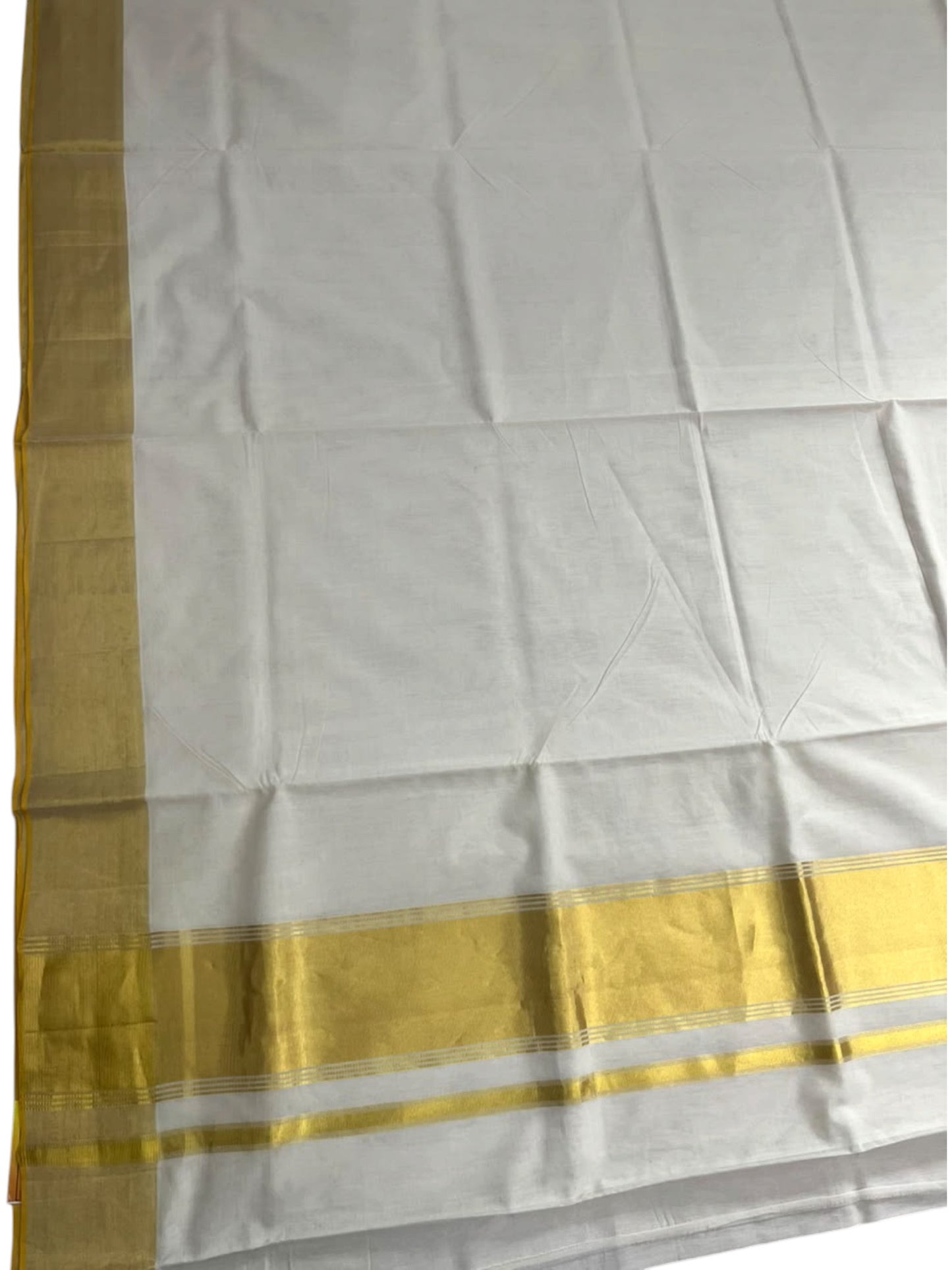 Southloom Super Premium Balaramapuram Handloom Cotton Saree with Gold Kasavu on Border