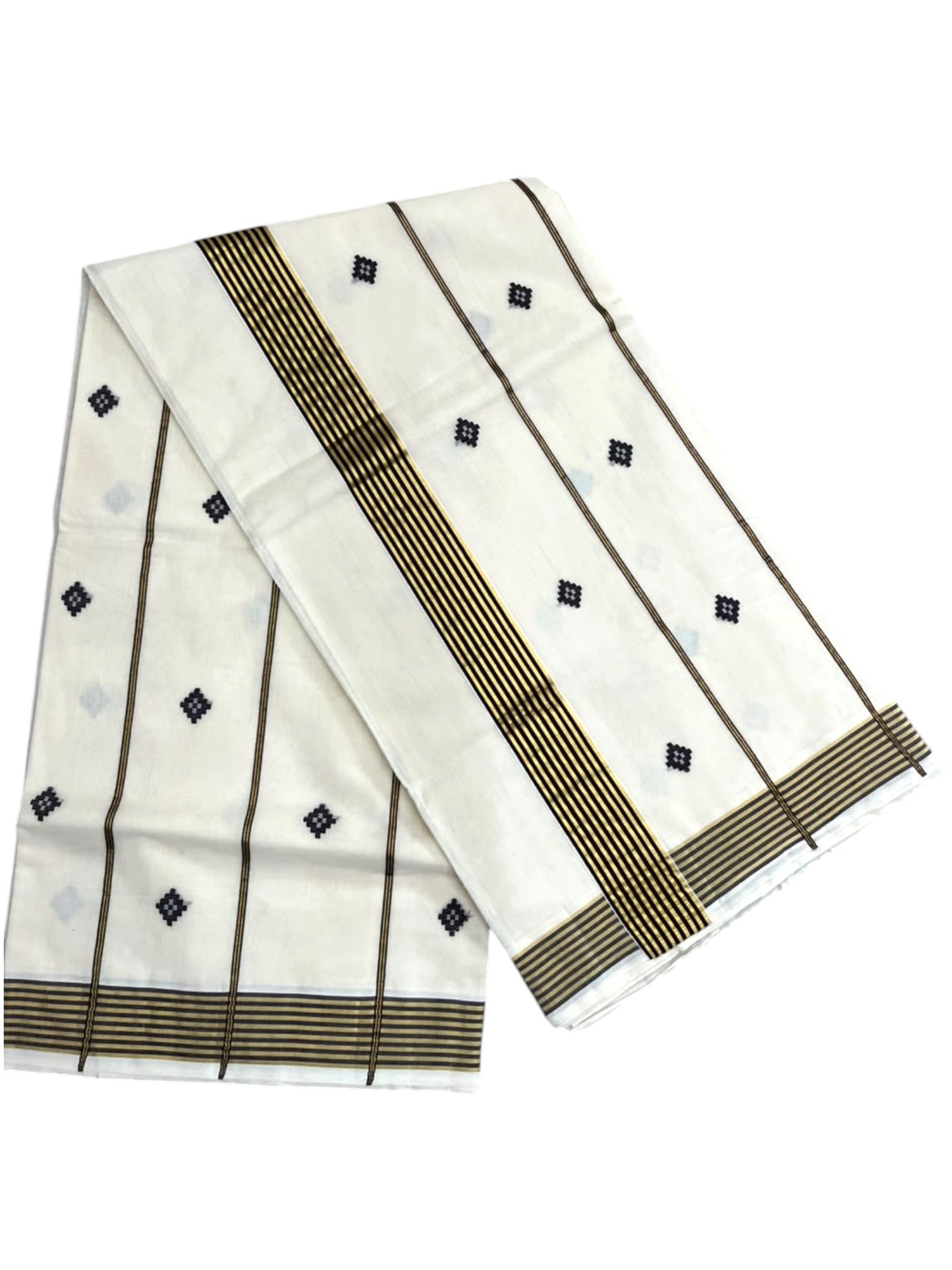 Southloom Super Premium Balaramapuram Handloom Cotton Saree with Brown Butta Work on Body on Border