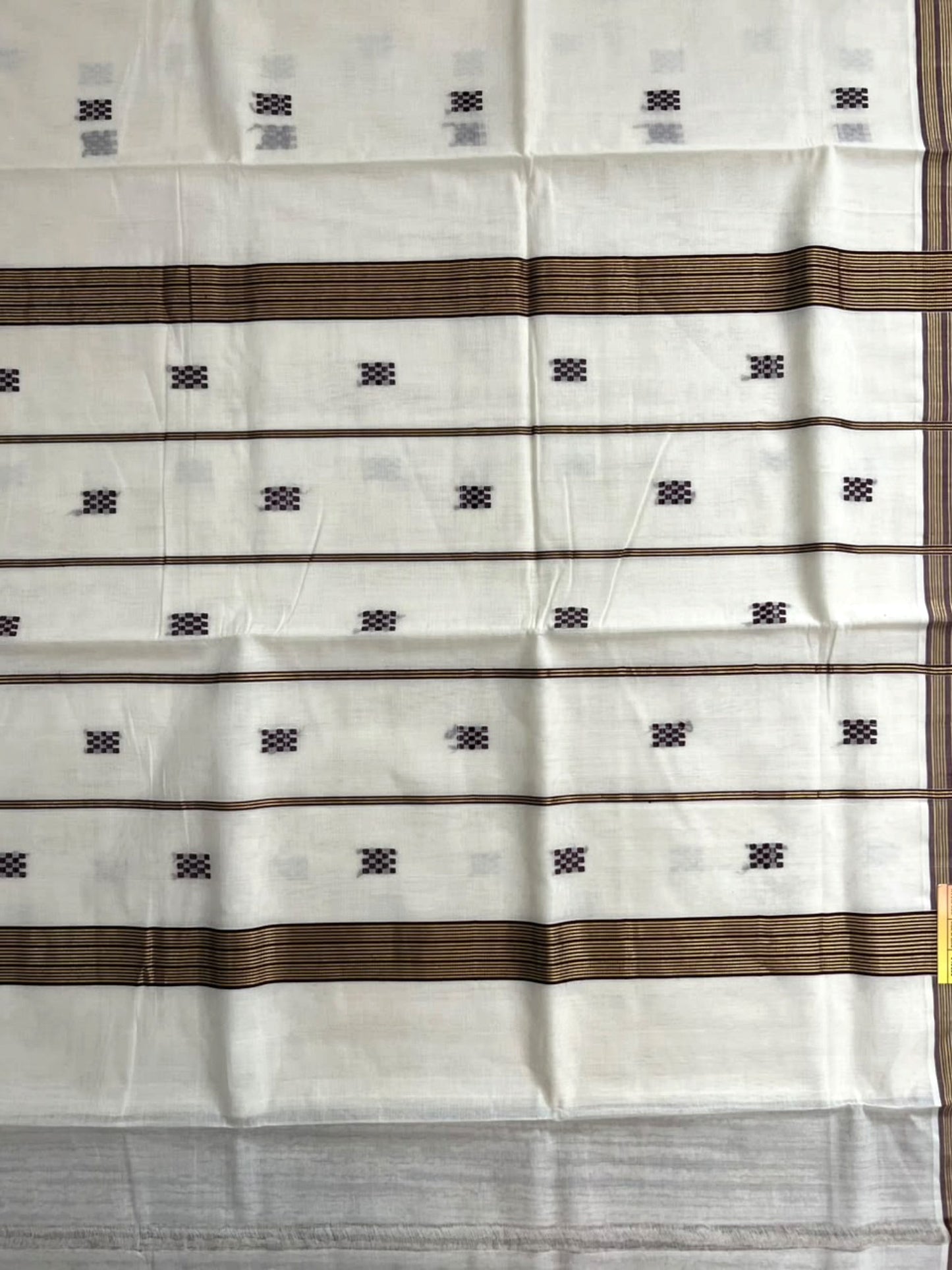 Southloom Super Premium Balaramapuram Handloom Cotton Saree with Purple Butta Work on Body on Border