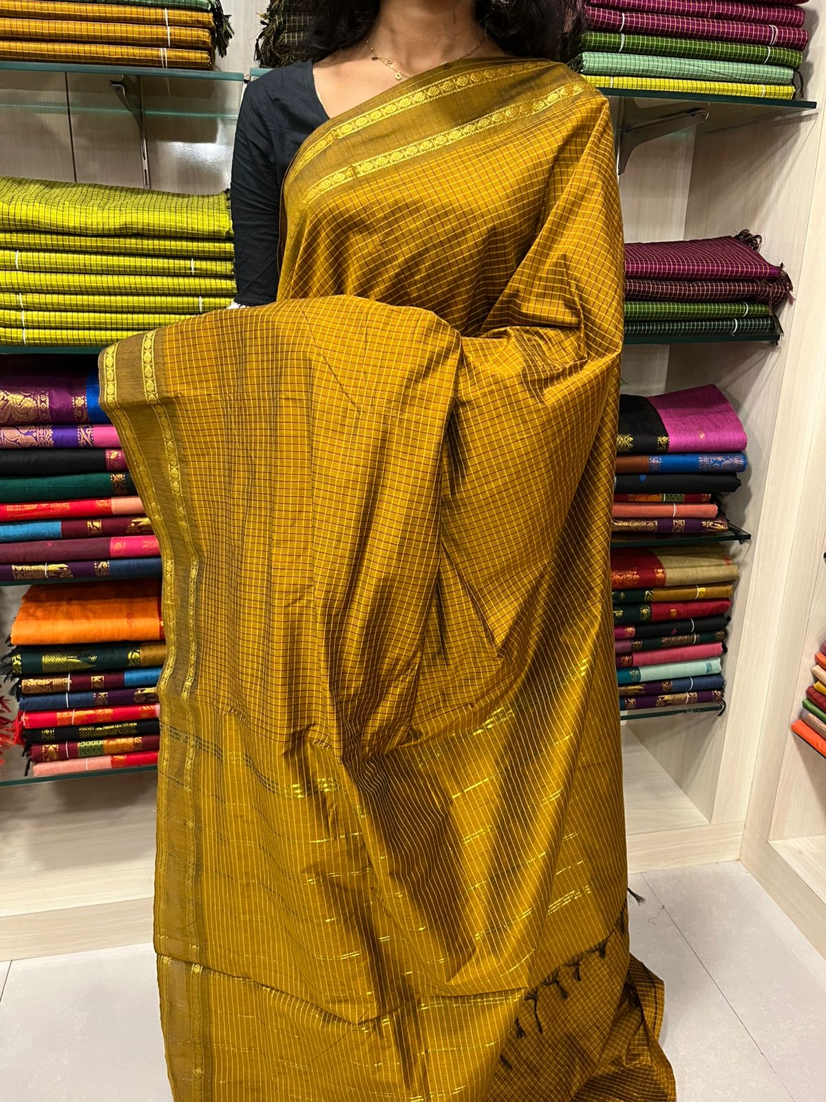 Brown Kalyani Cotton Saree SL166