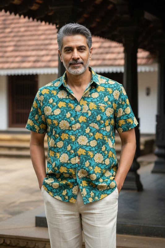 Cotton Printed Half Sleeve Shirt SL234