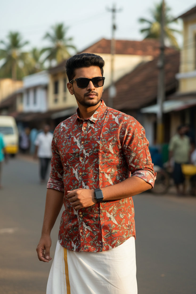 Cotton Printed Full Sleeve Shirt SL234