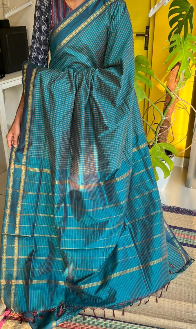 Turquoise Colour  Kalyani Cotton SL236