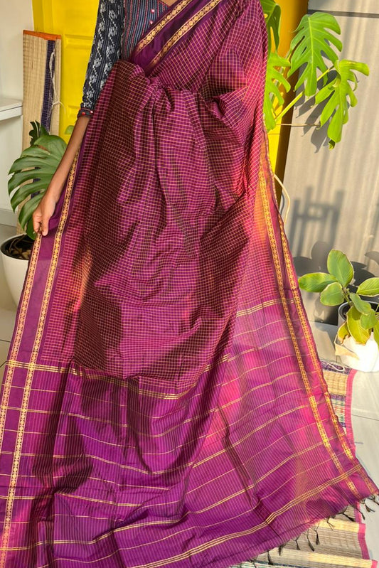Purple Colour Kalyani Cotton SL236