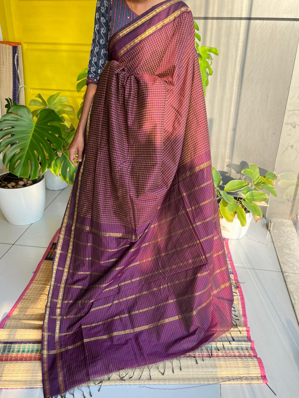 Dark Purple Kalyani Cotton SL236