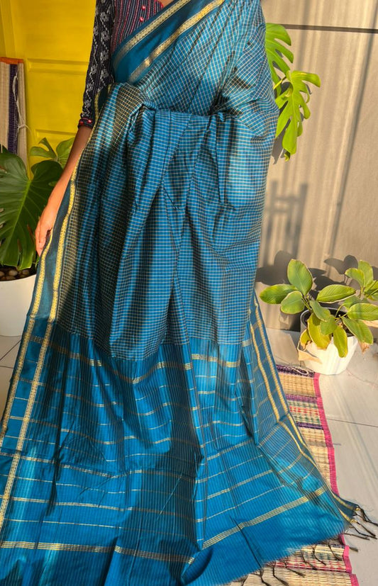 Blue Colour Kalyani Cotton SL236