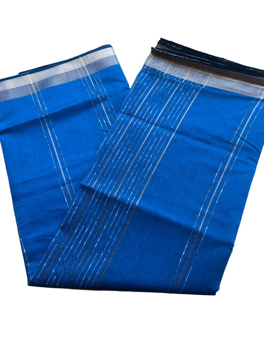 Blue Semi Tussar Saree SL237