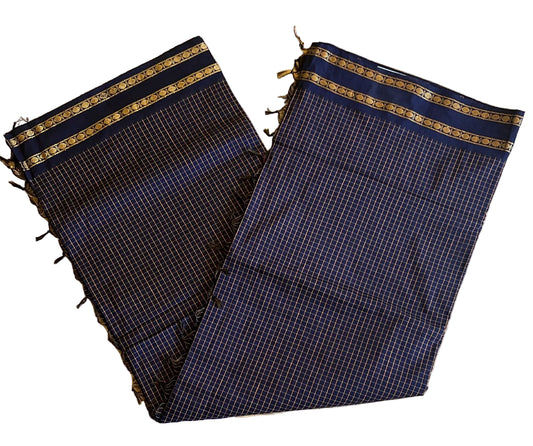 Blue Colour Kalyani Cotton SL236