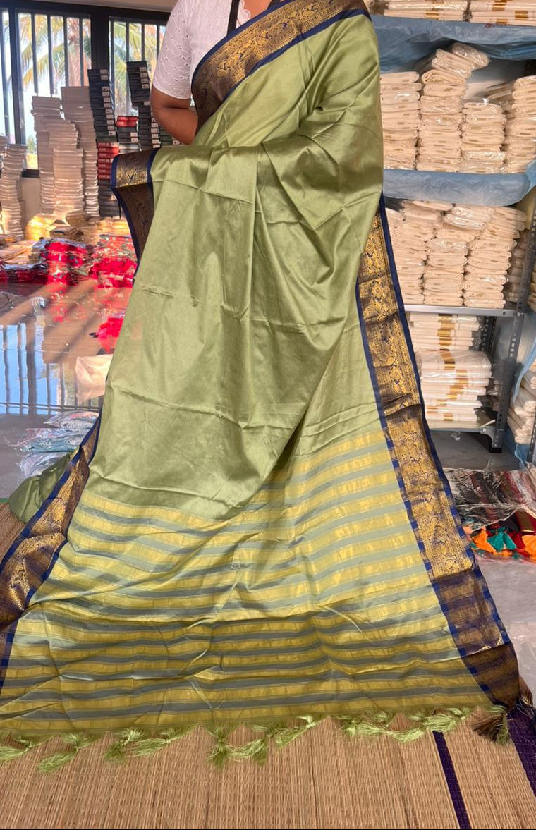 Semi Silk Zari Woven Border Saree SL173