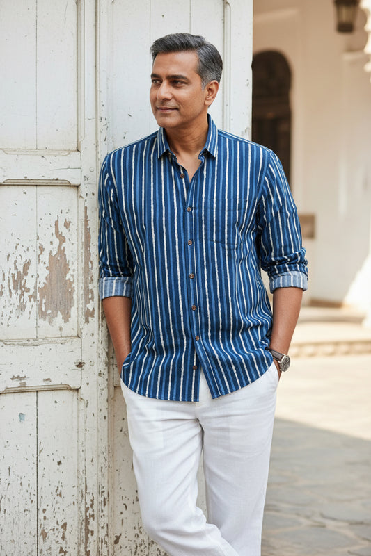 Cotton Printed Full Sleeve Shirt SL234