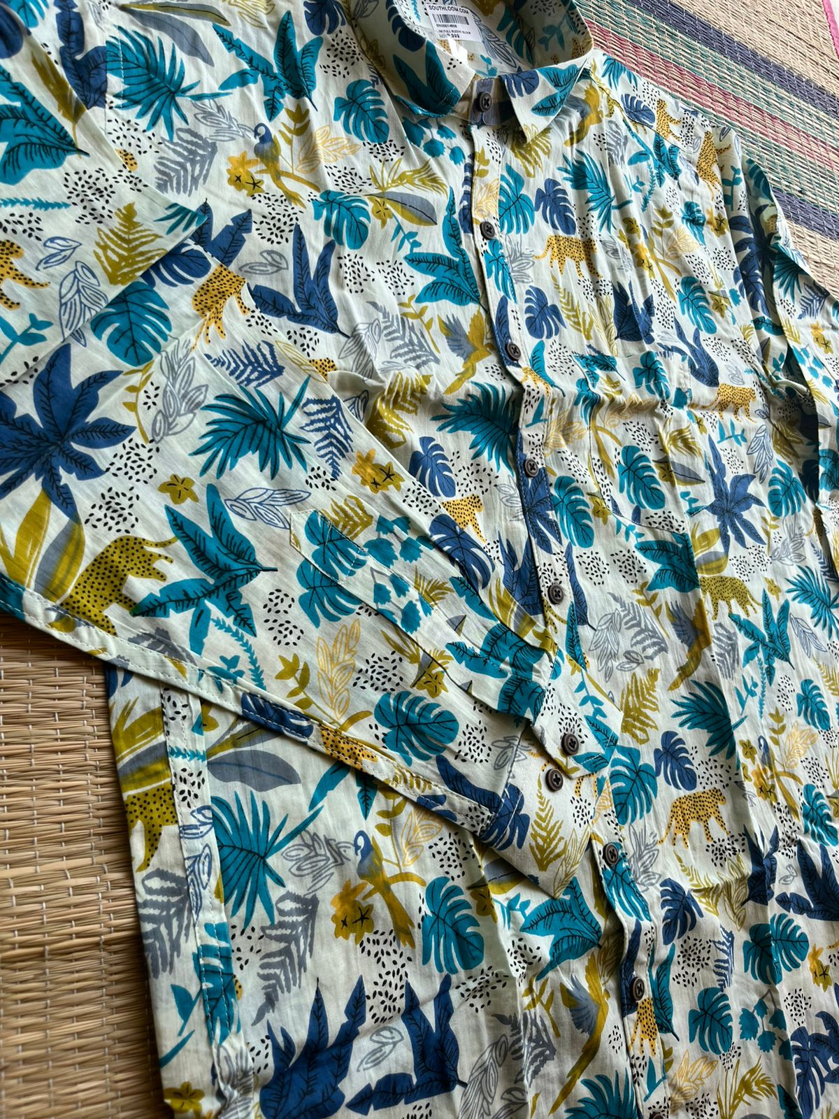 Cotton Printed Full Sleeve Shirt SL234