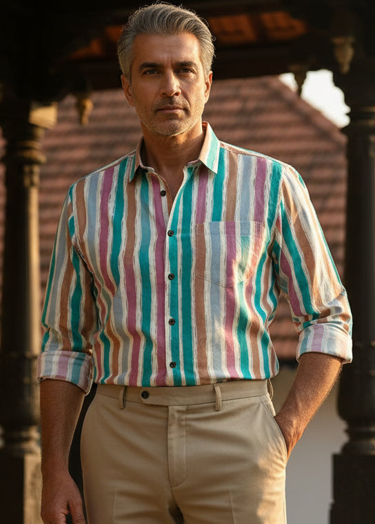 Cotton Printed Full Sleeve Shirt SL234