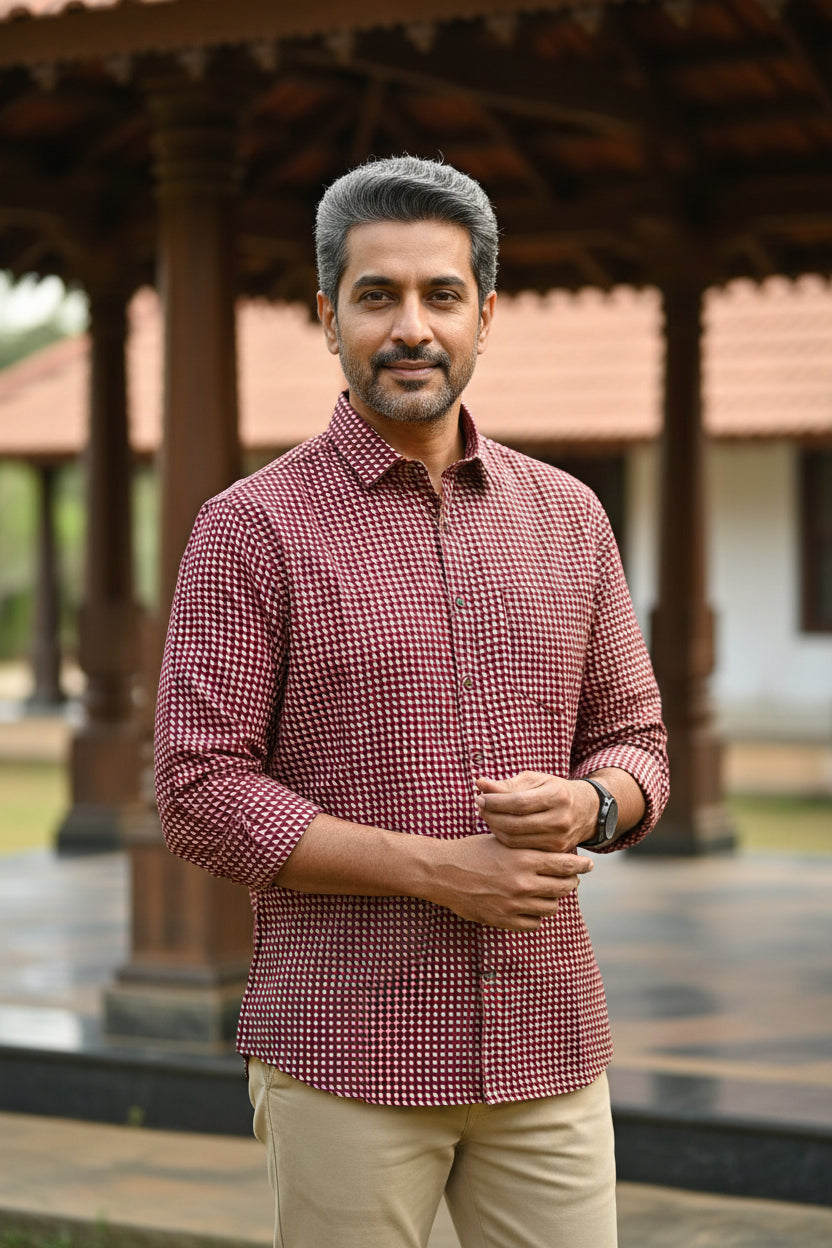 Cotton Printed Full Sleeve Shirt SL234