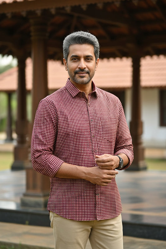 Cotton Printed Full Sleeve Shirt SL234