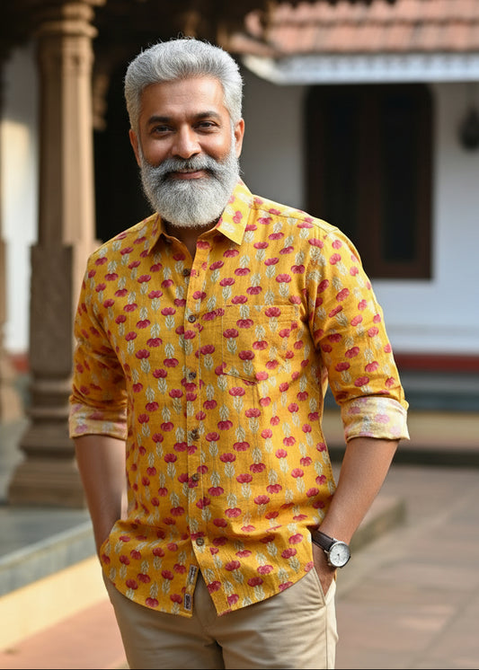 Cotton Printed Full Sleeve Shirt SL234