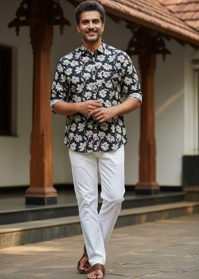 Cotton Printed Full Sleeve Shirt SL234
